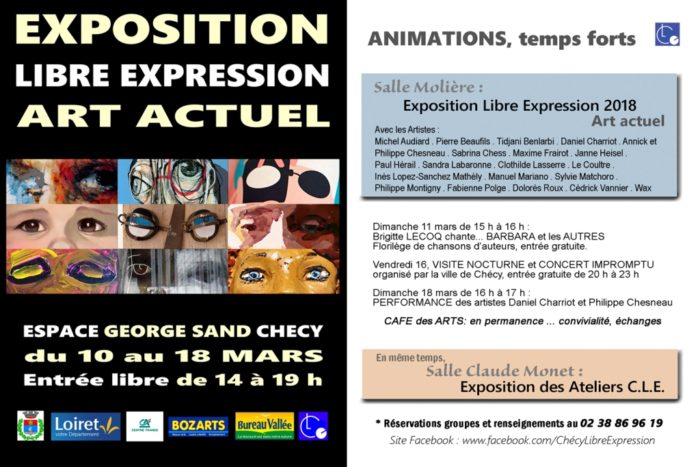 Exposition "Libre Expression Art actuel" à Chécy