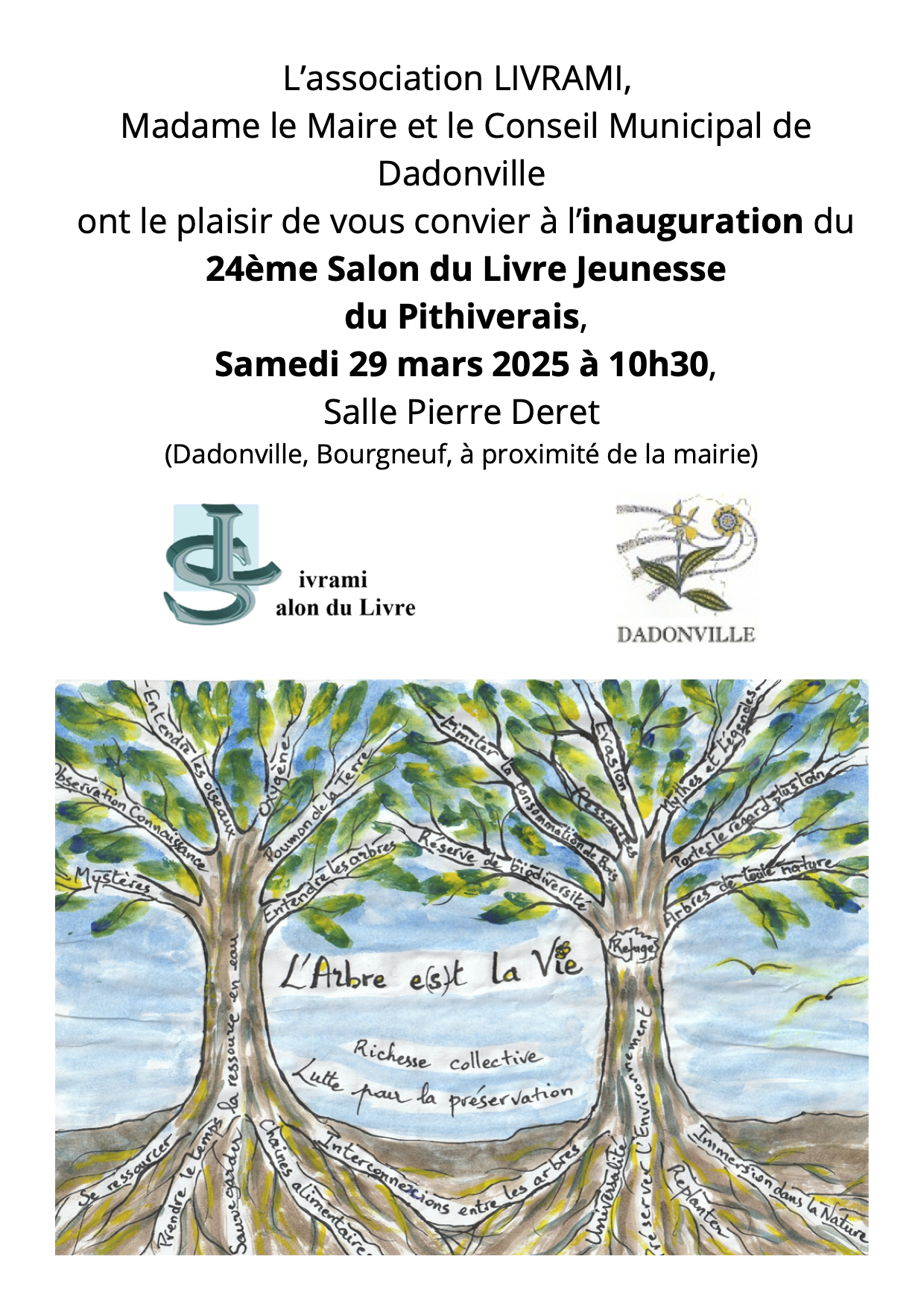 Nous serons à Dadonville au salon du livre !